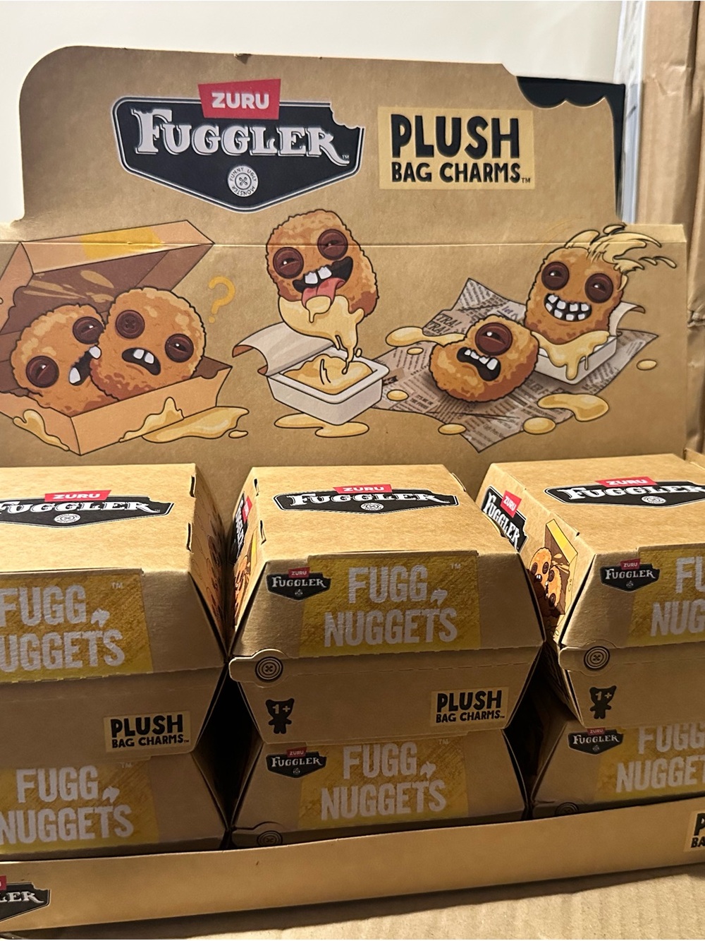 Zuru Fuggler Fugg Nuggets Plush Bag Charm - Brown